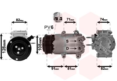 VAN WEZEL Kompressor,kliimaseade 1800K498